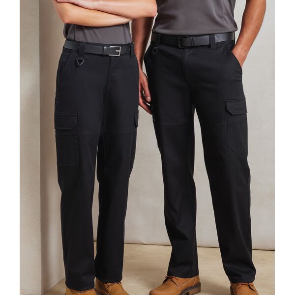 Premier Unisex Stretchchecker Work Cargo Trousers Thumbnail