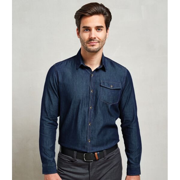 Premier Jeans Stitch Denim Shirt Thumbnail